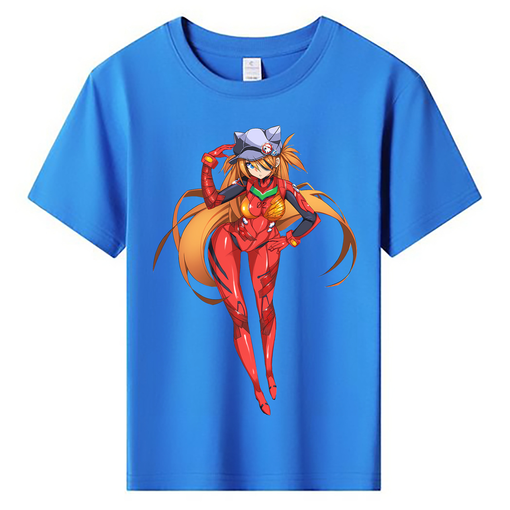 （画像用） EVA 新世紀エヴァンゲリオン 綿100％キッズTシャツ（フロントプリント）